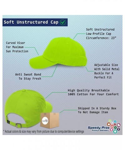 Soft Baseball Cap The Mama Bitch Cotton Dad Hats for Men & Women Lime $15.29 Baseball Caps