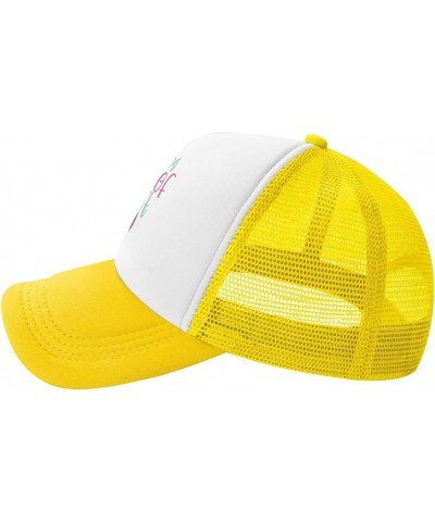 Mesh Dad Hat Adjustable Washed Nurse Nursing Cute Yellow Baseball Dad Cap Funny Distressed Ball Trucker Cap for Women Men Uni...