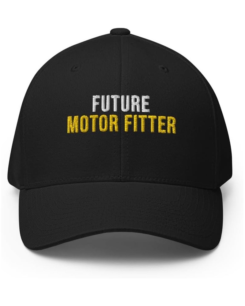 Future Motor Fitter Hat (Embroidered Structured Twill Cap) Motor Fitter Apparel Black $19.99 Baseball Caps