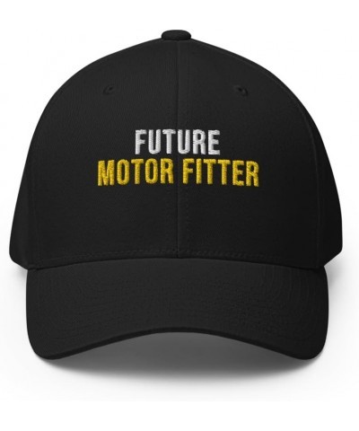 Future Motor Fitter Hat (Embroidered Structured Twill Cap) Motor Fitter Apparel Black $19.99 Baseball Caps