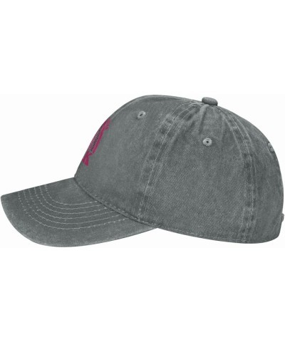 N October We Wear Pink Retro Baseball Cap for Women Men Baseball Hat Golf Dad Hats Gray $9.56 Baseball Caps