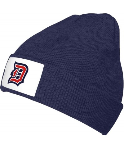 Duquesne University Classic Warm Winter Knit Cap Fleece Lined Beanie Hat Navy Blue $10.30 Skullies & Beanies