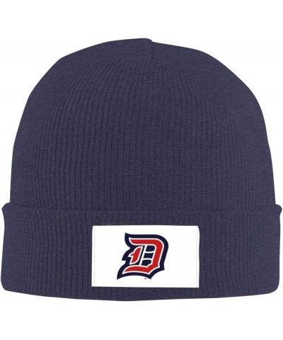 Duquesne University Classic Warm Winter Knit Cap Fleece Lined Beanie Hat Navy Blue $10.30 Skullies & Beanies