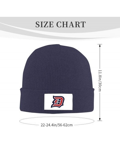 Duquesne University Classic Warm Winter Knit Cap Fleece Lined Beanie Hat Navy Blue $10.30 Skullies & Beanies