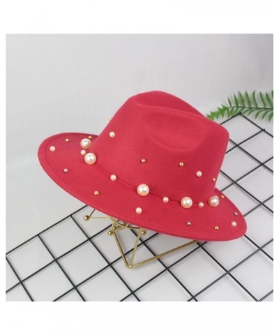 Women Wide Straw Hats Mens Hat Hat for Summer Brim Sun Hat Baseball Caps Papa Hat C-red $10.48 Fedoras