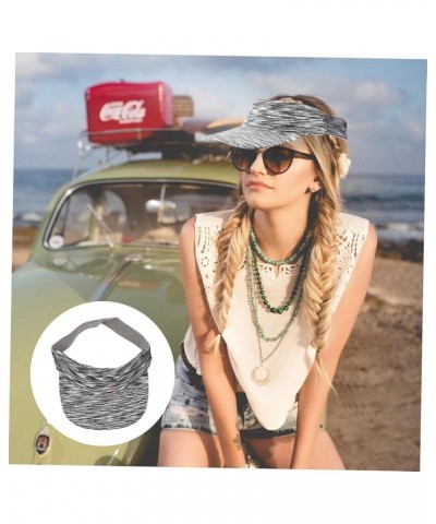 1pc Empty Top Hat Cap for Men Womens Visors for Summer Ladies Hats for Summer Hat for Women Floppy Beach Grey $6.41 Sun Hats