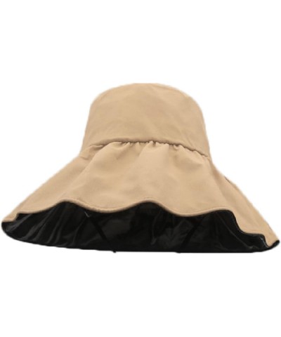 Sunhatsforwomen Large,Womens Sun Visor Cap Large Brim Adjustable Beach Sun Hat for Sunhats Ladies Golf Visors Khaki $14.62 Vi...