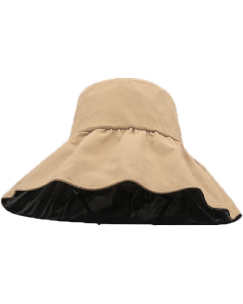 Sunhatsforwomen Large,Womens Sun Visor Cap Large Brim Adjustable Beach Sun Hat for Sunhats Ladies Golf Visors Khaki $14.62 Vi...