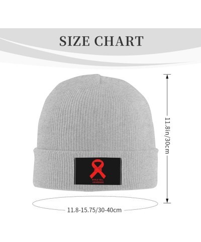 Unisex Sickle Cell Awareness Knit Beanie Hat,Soft Warm Skull Cap Winter Hat Knit Cuffed Beanie for Men and Women Gray $10.57 ...