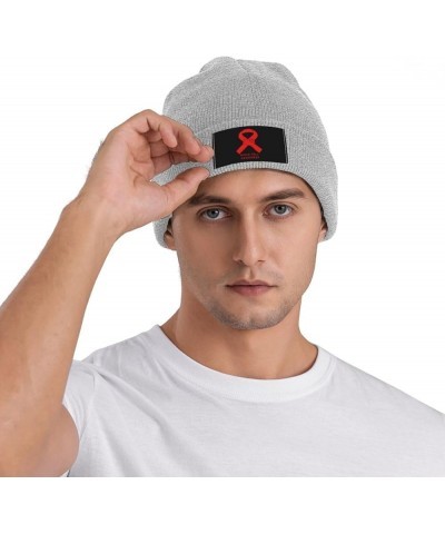 Unisex Sickle Cell Awareness Knit Beanie Hat,Soft Warm Skull Cap Winter Hat Knit Cuffed Beanie for Men and Women Gray $10.57 ...