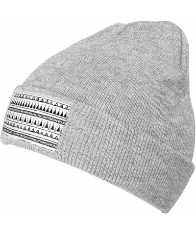 Native American Patterns Print Knitted Hat Warm Hat Unisex Beanie Hat,Elastic Brimless Cap Hat Christmas,Birthdays Gray $9.87...