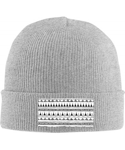 Native American Patterns Print Knitted Hat Warm Hat Unisex Beanie Hat,Elastic Brimless Cap Hat Christmas,Birthdays Gray $9.87...