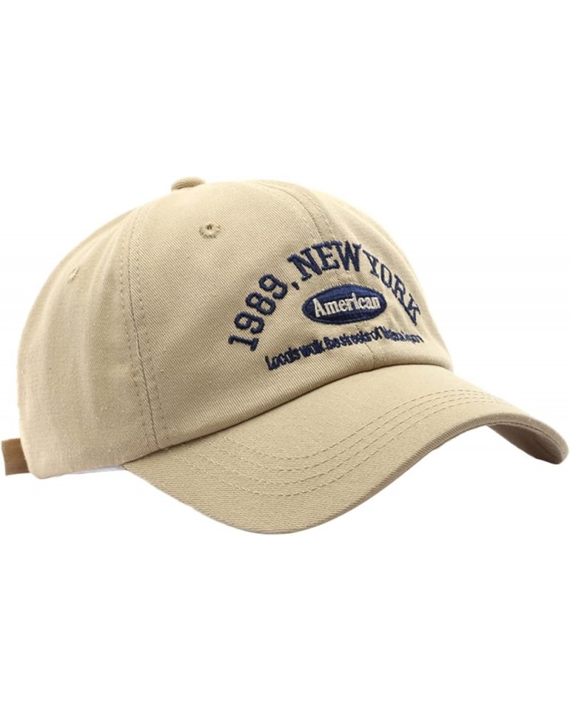 Men Baseball Cap Sun Baseball Cap Size for Running Workouts and Outdoor Activities in All Seasons Low Cap D-beige $12.77 Base...