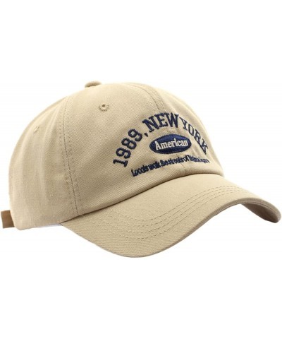 Men Baseball Cap Sun Baseball Cap Size for Running Workouts and Outdoor Activities in All Seasons Low Cap D-beige $12.77 Base...