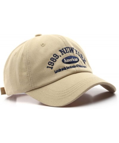 Men Baseball Cap Sun Baseball Cap Size for Running Workouts and Outdoor Activities in All Seasons Low Cap D-beige $12.77 Base...