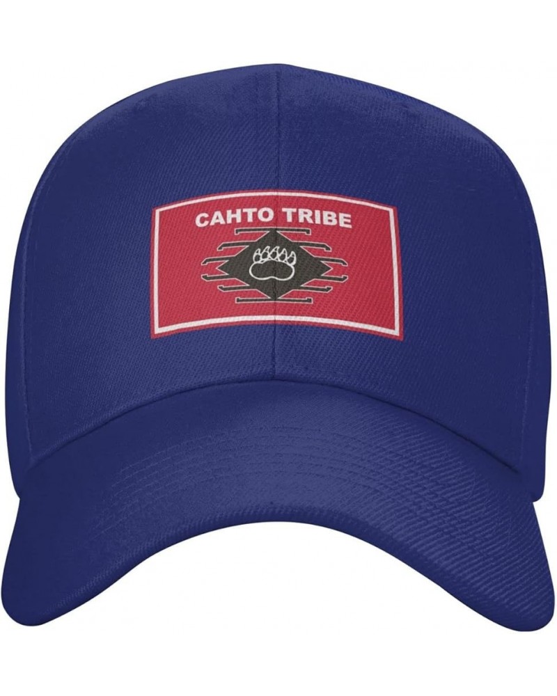 Cahto Flag Baseball Cap for Men Women Dad Hat Classic Adjustable Golf Hats Blue $10.06 Baseball Caps