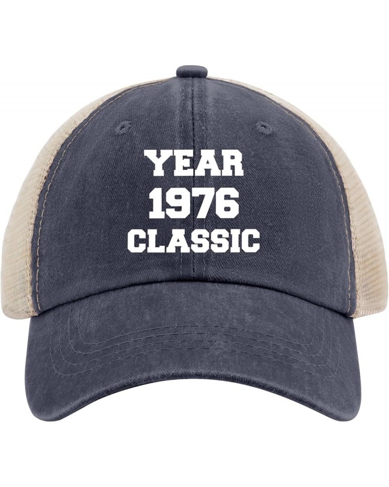 Year 1976 Classic Caps Mama Hat AllBlack Mens Sun Hat Gifts for Dad Cool Hats Purplish Blue04 $9.90 Sun Hats