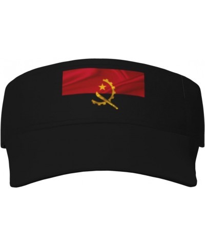 Angola Flag Sun Defense Adult Protection Visor Black $13.51 Visors