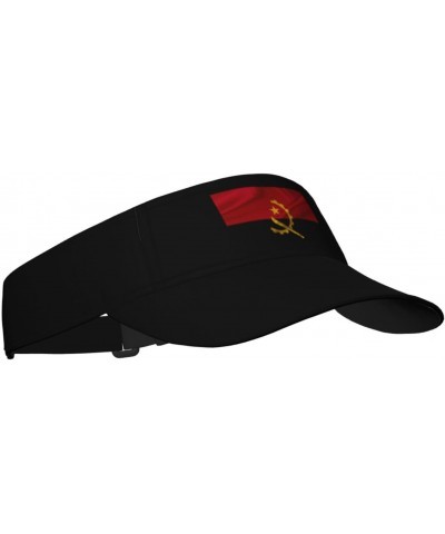 Angola Flag Sun Defense Adult Protection Visor Black $13.51 Visors