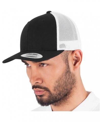 Men's Trucker Black/White $15.18 Baseball Caps