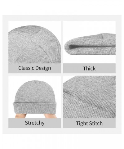 Fuck Joe Biden Knit Hats Winter Warm Chunky Beanie Hat for Men Women Gray $10.23 Skullies & Beanies