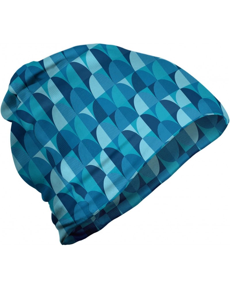 Unisex Beanie, Semi Rounds in Mosaic Art, Hiking Outdoors $15.50 Skullies & Beanies