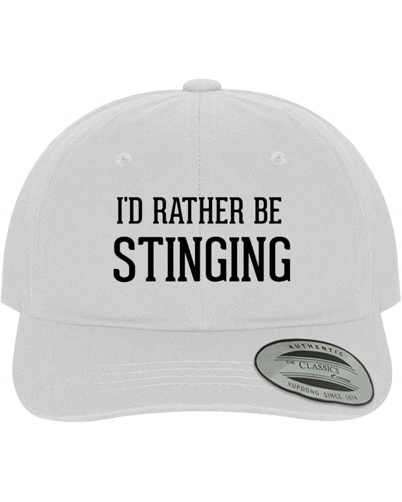 I'd Rather Be Stinging - Soft Dad Hat Baseball Cap White $22.38 Baseball Caps