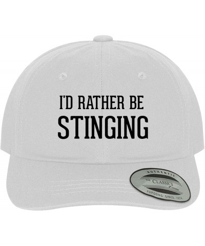 I'd Rather Be Stinging - Soft Dad Hat Baseball Cap White $22.38 Baseball Caps