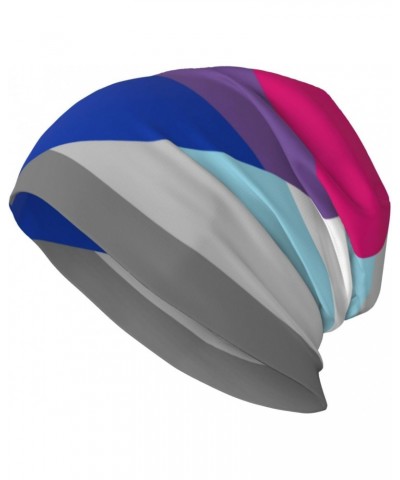 Demiboy Bisexual Pride Flag Experience Cozy Luxury: Milk Silk Knit Beanie - Your Must-Have Outdoor Accessory! Black $13.62 Sk...