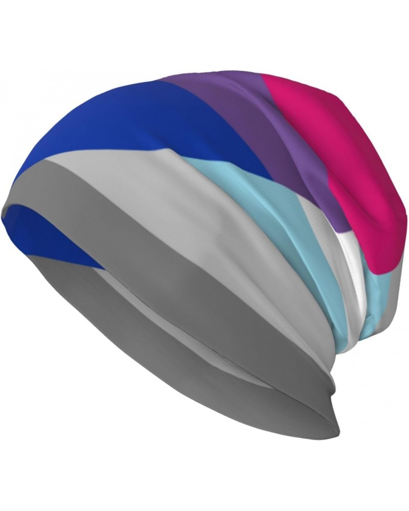 Demiboy Bisexual Pride Flag Experience Cozy Luxury: Milk Silk Knit Beanie - Your Must-Have Outdoor Accessory! Black $13.62 Sk...