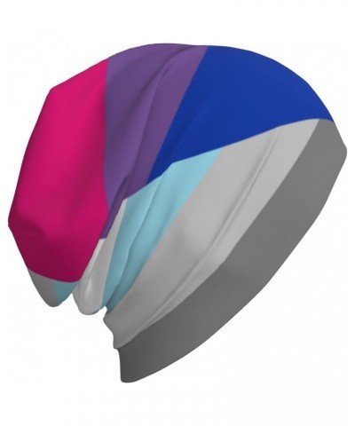 Demiboy Bisexual Pride Flag Experience Cozy Luxury: Milk Silk Knit Beanie - Your Must-Have Outdoor Accessory! Black $13.62 Sk...