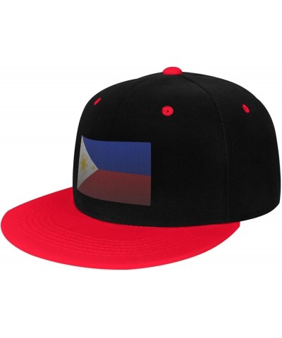 Flag of The Philippines Snapback Hat for Men Women Baseball Cap Trucker Flat Bill Hats Dad Caps Red $13.57 Baseball Caps