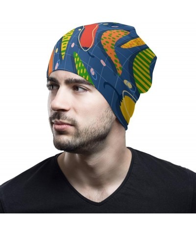 Skull Beanie Cap Avocado Slouchy Beanie Hats for Men Women Cap Fashion Knit Hat Winter Hats Cap Unisex Colorful Plants $10.60...