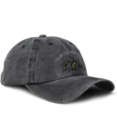 Soft Washed Baseball Cap Yellow Jacket Insects Cotton Dad Hats for Men & Women Black Personalized Text Here $14.70 Baseball Caps