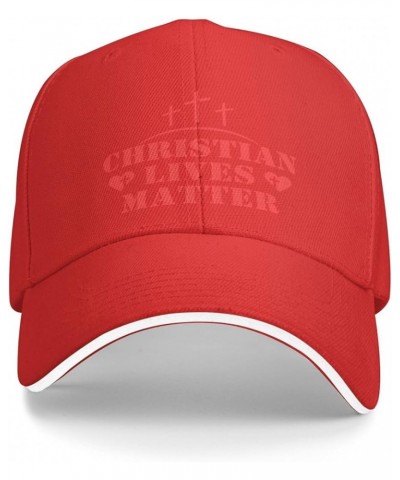 Christian Lives Matter Hat Easter Three Days Jesus Cross Christ 2024 Hat Men Women Trucker Hat Baseball Cap Red $9.67 Basebal...