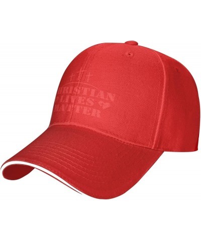 Christian Lives Matter Hat Easter Three Days Jesus Cross Christ 2024 Hat Men Women Trucker Hat Baseball Cap Red $9.67 Basebal...