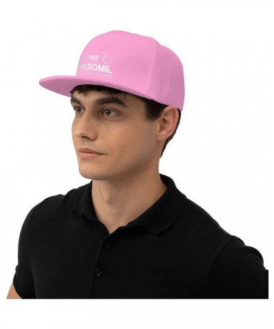 This is What an Awesome Uncle Looks Like Baseball Cap Novelty Sunhat Hip Hop Hat Men Women Dad Hat Pink $10.29 Baseball Caps