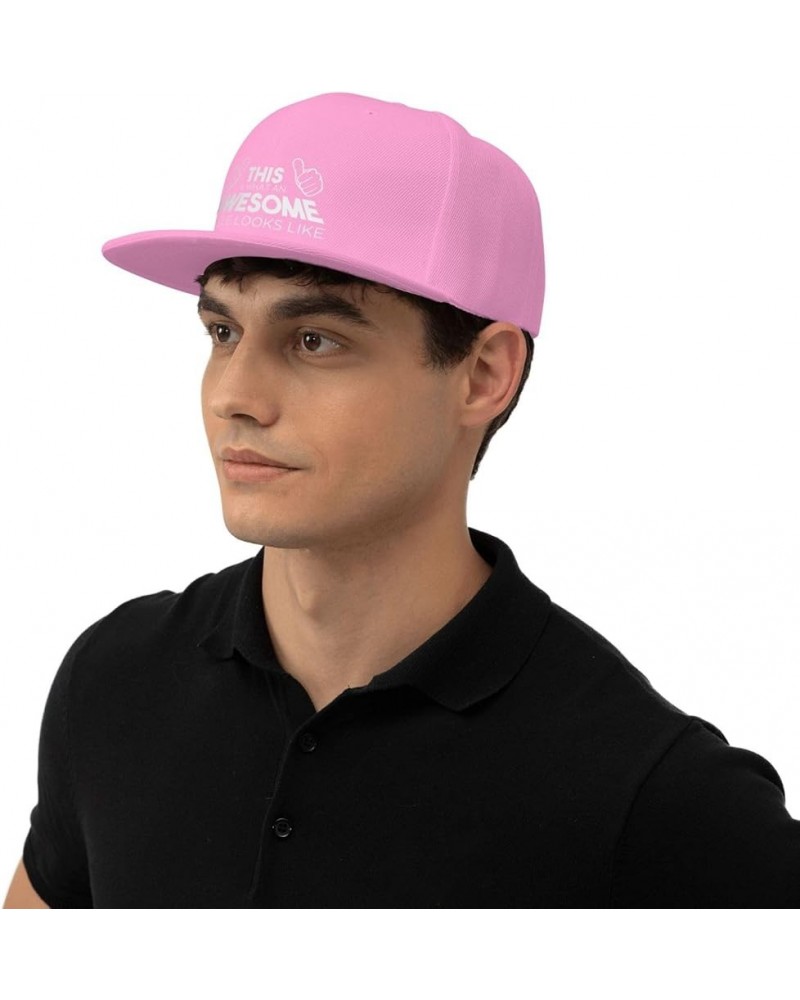 This is What an Awesome Uncle Looks Like Baseball Cap Novelty Sunhat Hip Hop Hat Men Women Dad Hat Pink $10.29 Baseball Caps