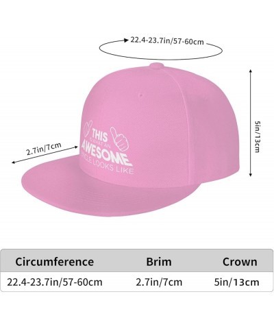 This is What an Awesome Uncle Looks Like Baseball Cap Novelty Sunhat Hip Hop Hat Men Women Dad Hat Pink $10.29 Baseball Caps