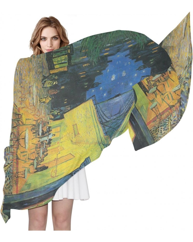 Women's Scarf Van Gogh Street Starry Sky Shawls and Wraps Winter Warm Long Large Scarves $10.74 Scarves