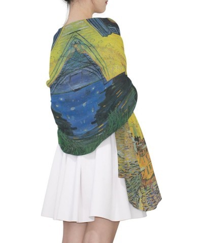 Women's Scarf Van Gogh Street Starry Sky Shawls and Wraps Winter Warm Long Large Scarves $10.74 Scarves