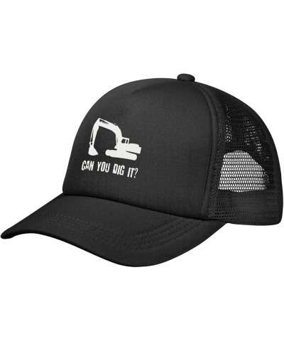 I Dig You Construction Mesh Back Hat for Men Women Adjustable Funny Baseball Cap Black Sun Hat Black $10.91 Sun Hats