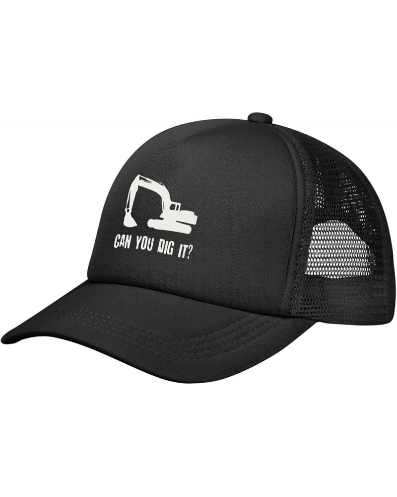 I Dig You Construction Mesh Back Hat for Men Women Adjustable Funny Baseball Cap Black Sun Hat Black $10.91 Sun Hats