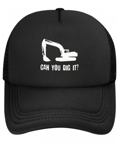 I Dig You Construction Mesh Back Hat for Men Women Adjustable Funny Baseball Cap Black Sun Hat Black $10.91 Sun Hats