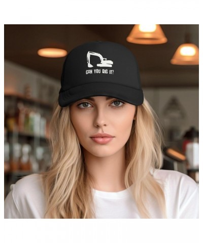 I Dig You Construction Mesh Back Hat for Men Women Adjustable Funny Baseball Cap Black Sun Hat Black $10.91 Sun Hats