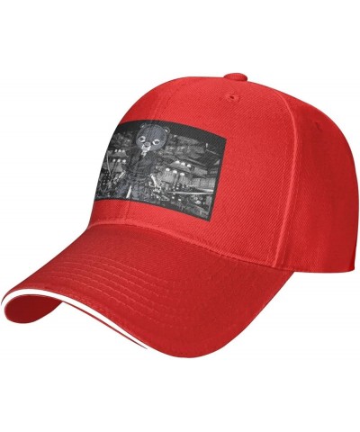 Anime Afro Samurai Sport Casual Sandwich Outdoor Baseball Cap Man Cap face Small Sunscreen Female Sun Visor Red $16.31 Sun Hats