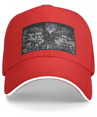 Anime Afro Samurai Sport Casual Sandwich Outdoor Baseball Cap Man Cap face Small Sunscreen Female Sun Visor Red $16.31 Sun Hats