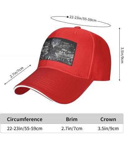 Anime Afro Samurai Sport Casual Sandwich Outdoor Baseball Cap Man Cap face Small Sunscreen Female Sun Visor Red $16.31 Sun Hats