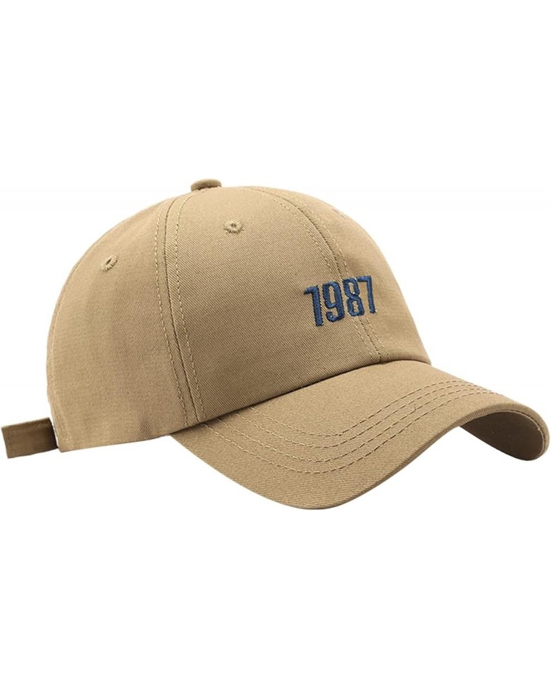 Men Sun Baseball Cap Size for Running Workouts and Outdoor Activities in All Seasons Boys Trucker Hat Khaki $7.49 Baseball Caps