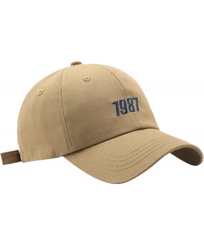 Men Sun Baseball Cap Size for Running Workouts and Outdoor Activities in All Seasons Boys Trucker Hat Khaki $7.49 Baseball Caps